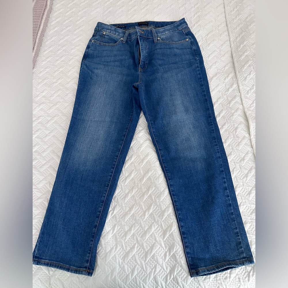 Talbots  straight leg Blue Denim Crop Jeans